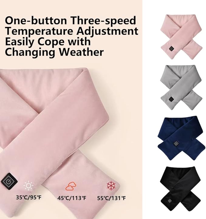 Heated Scarf with 3 Levels Adjustable Temperature