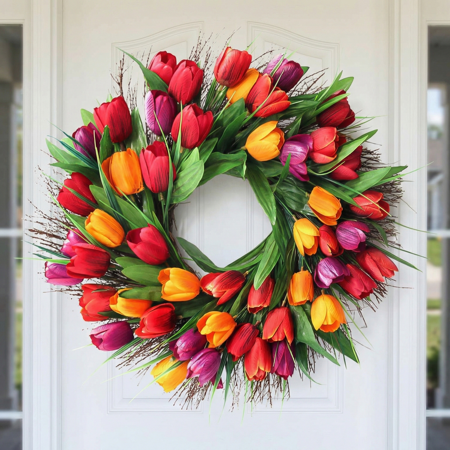 Artificial Tulip Wreath