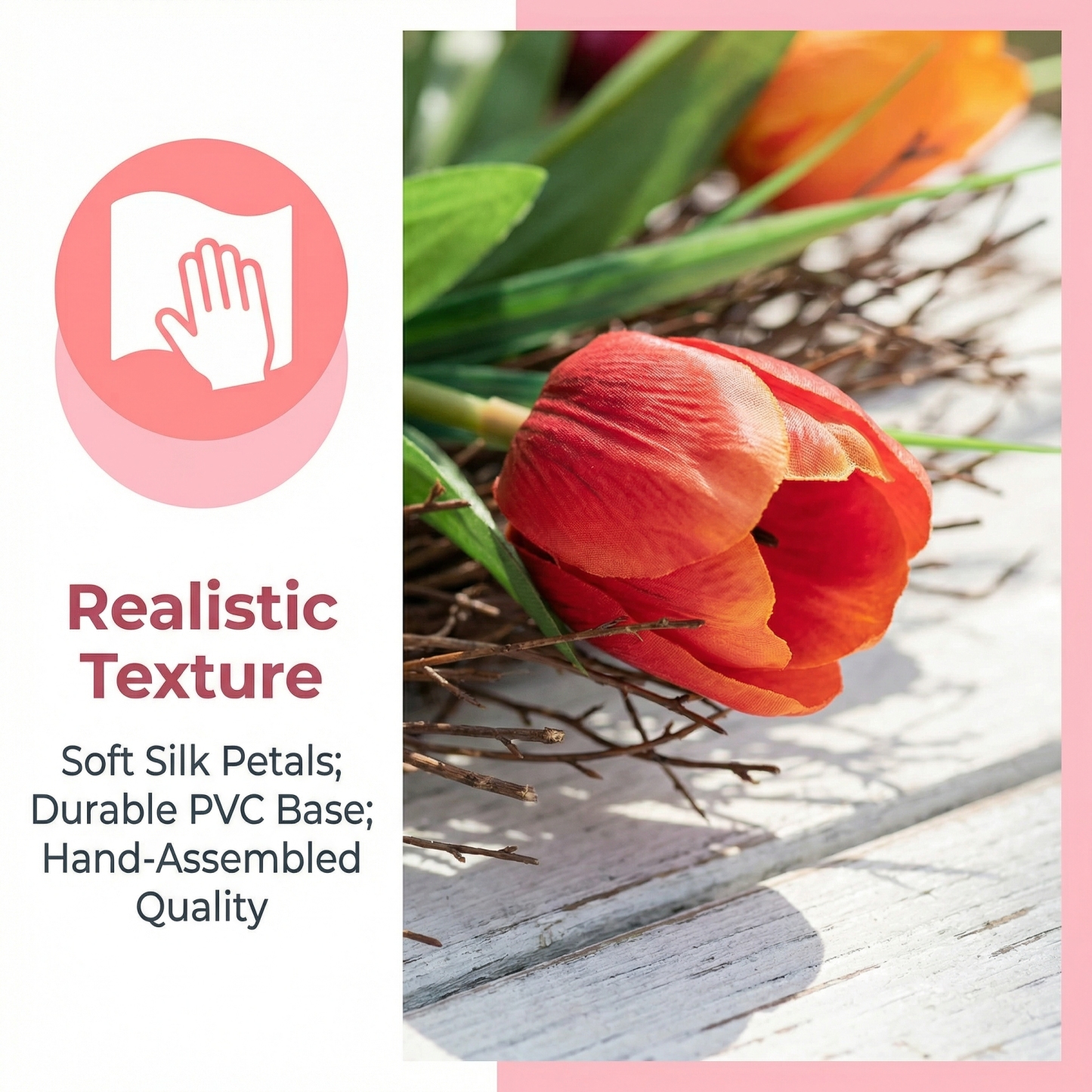 Artificial Tulip Wreath