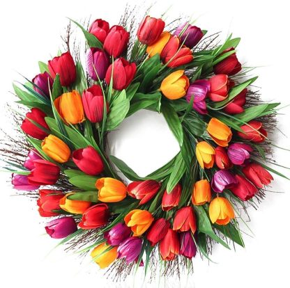 Artificial Tulip Wreath