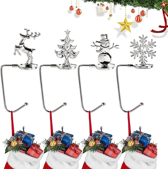 🎄2025 Christmas On Sale🐈Christmas Stocking Holders for Mantle