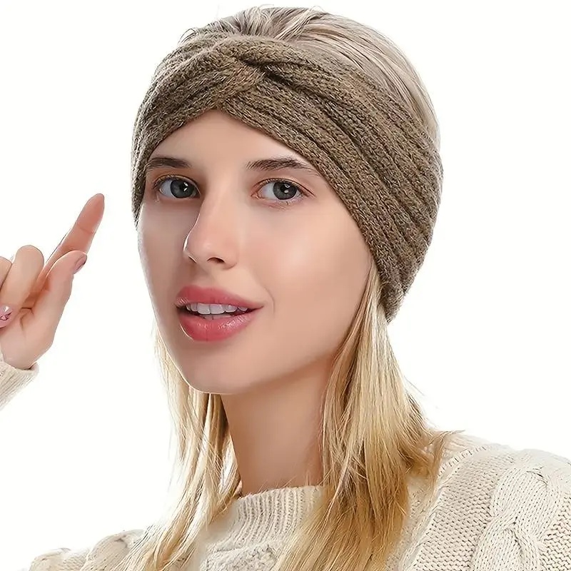 Triple Knot Warm Ribbed Knit Headband