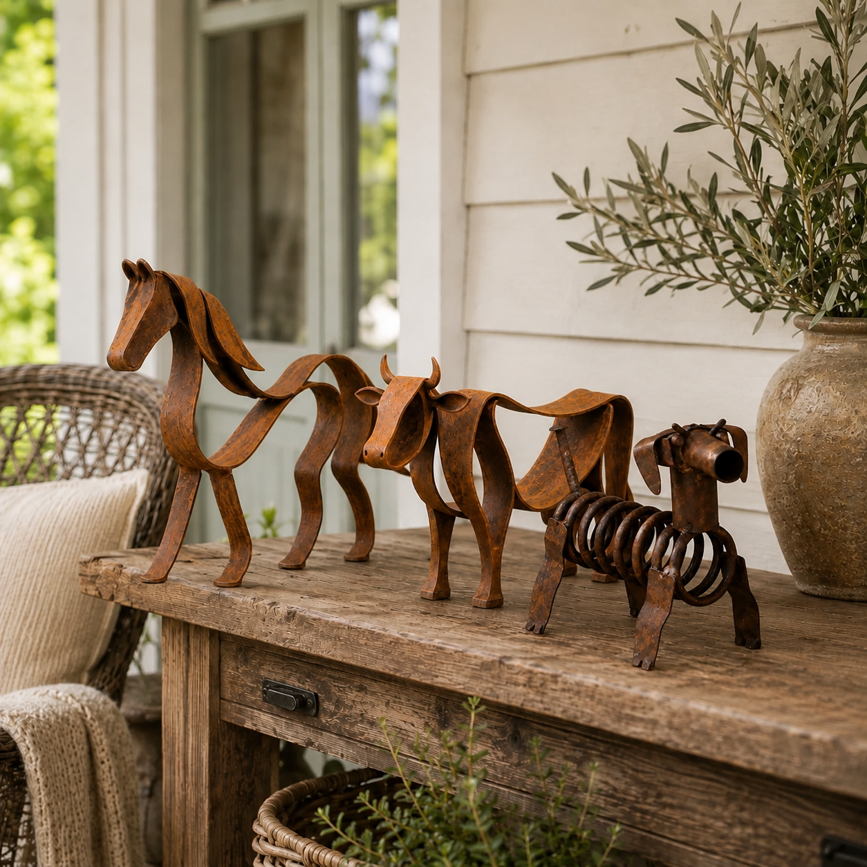 Rustic Wild Ass Metal Sculpture-Create Your Perfect Home Story 🏡 Mix Different Styles & Save More When You Bundle