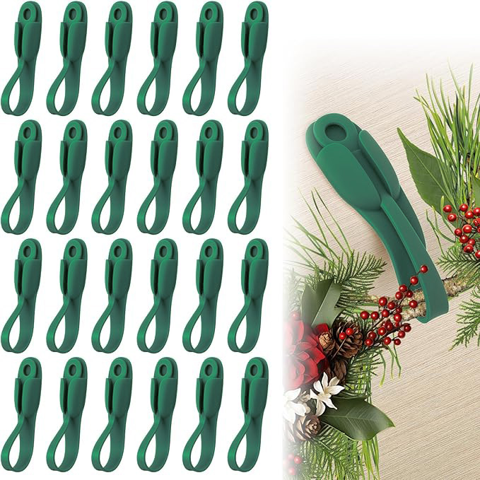 🎄2025 Christmas On Sale✨6 PCS Christmas Silicone Garland Hangers