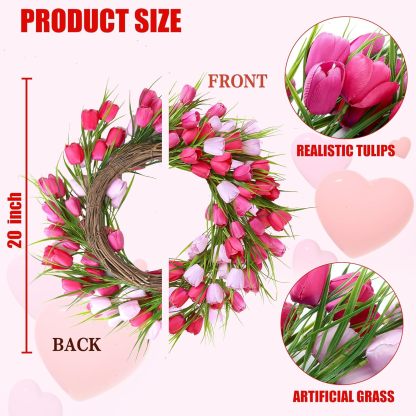 Artificial Tulip Wreath
