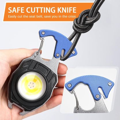 Keychain Flashlight Rechargeable Cob Keychain Work Light
