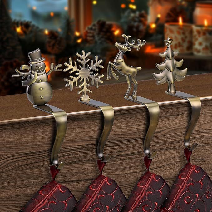 🎄2025 Christmas On Sale🐈Christmas Stocking Holders for Mantle