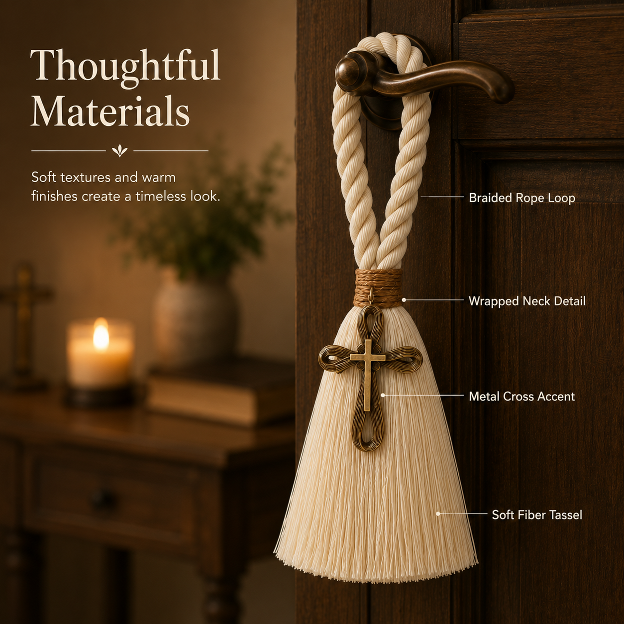 Faith & Home Cross Door Blessing Tassel