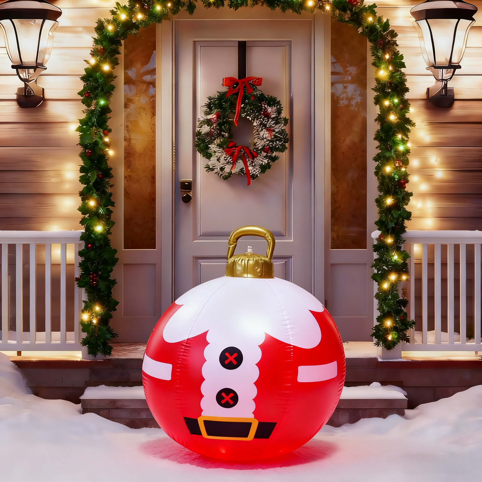 🎄2025 Christmas On Sale✨Giant PVC Inflatable Christmas Ball Ornaments