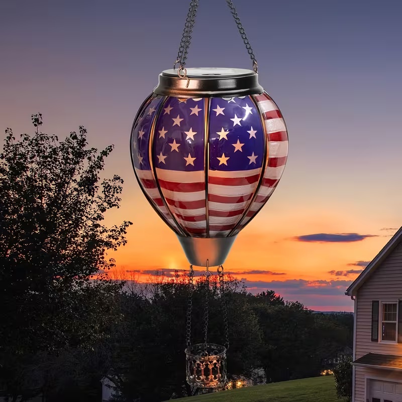 The Stars and Stripes Solar Hot Air Balloon Lantern 