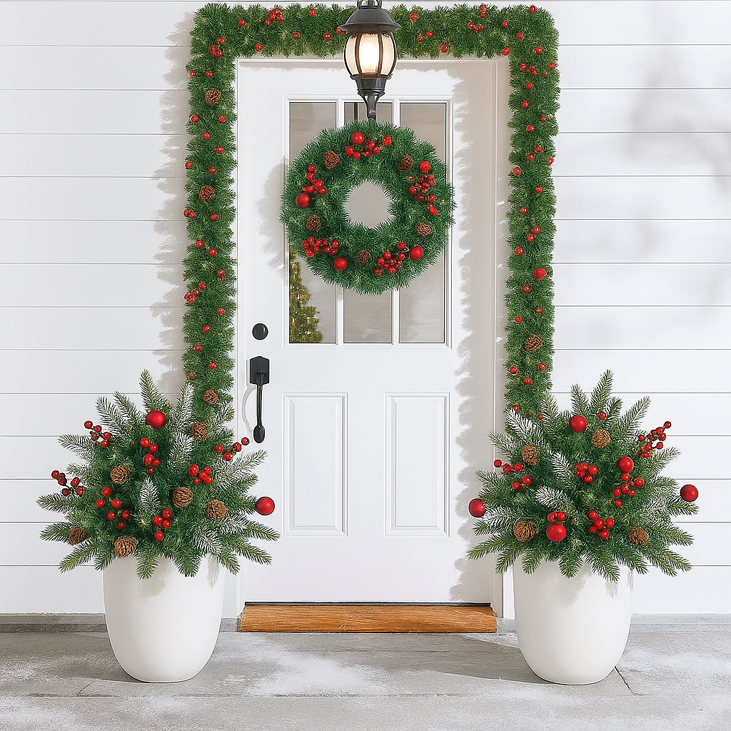 🎄Early Christmas Sale🔥Pre-lit Artificial Christmas Tree Urn Filler