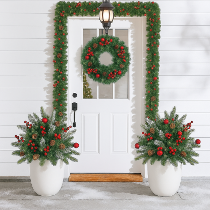 🎄Early Christmas Sale🔥Pre-lit Artificial Christmas Tree Urn Filler