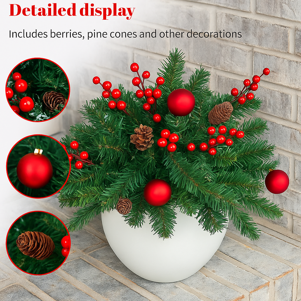 🎄Early Christmas Sale🔥Pre-lit Artificial Christmas Tree Urn Filler