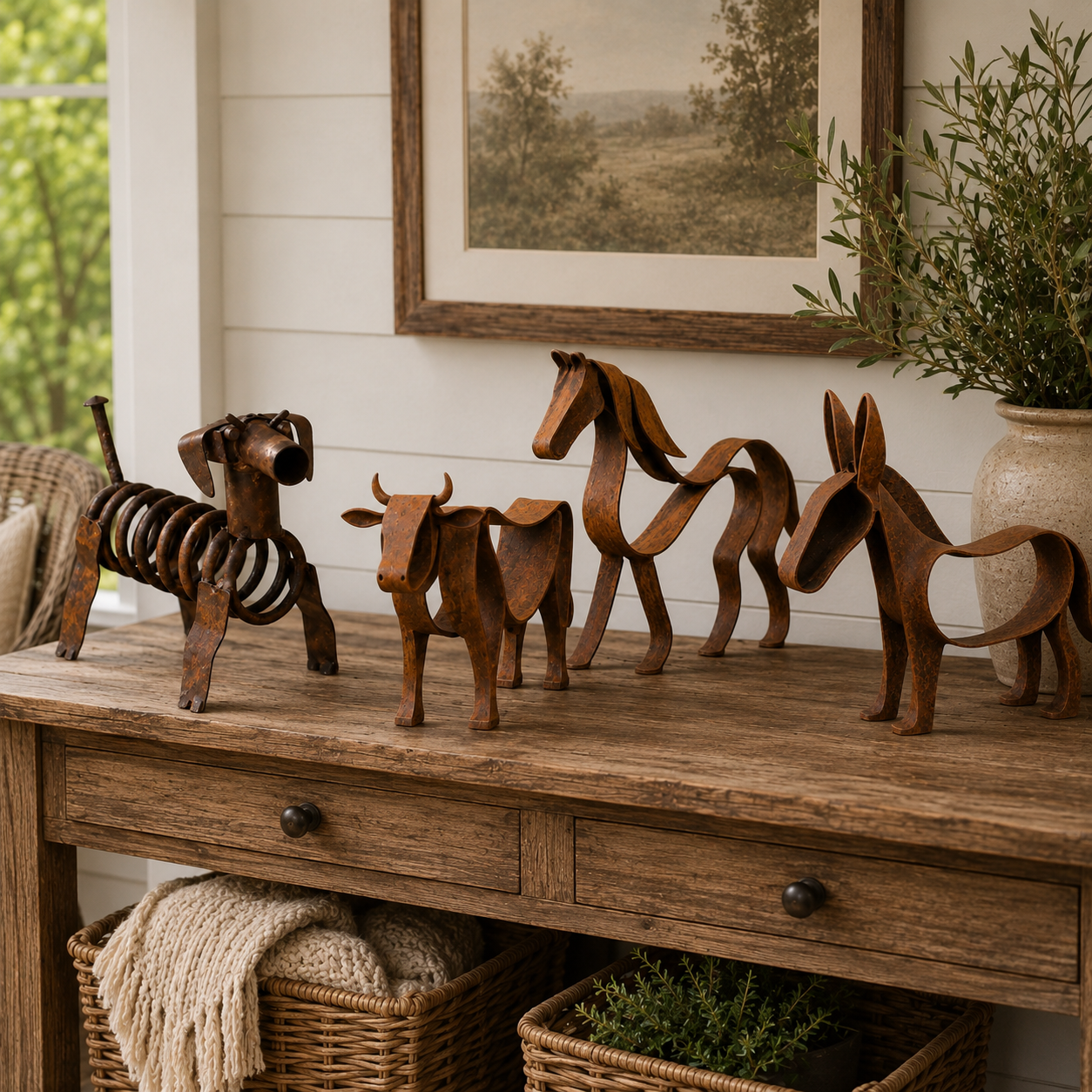 Rustic Wild Ass Metal Sculpture-Create Your Perfect Home Story 🏡 Mix Different Styles & Save More When You Bundle