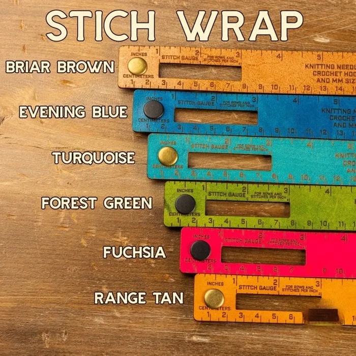 The Stitch Wrap ,7-in-1 Leather Measuring Tool