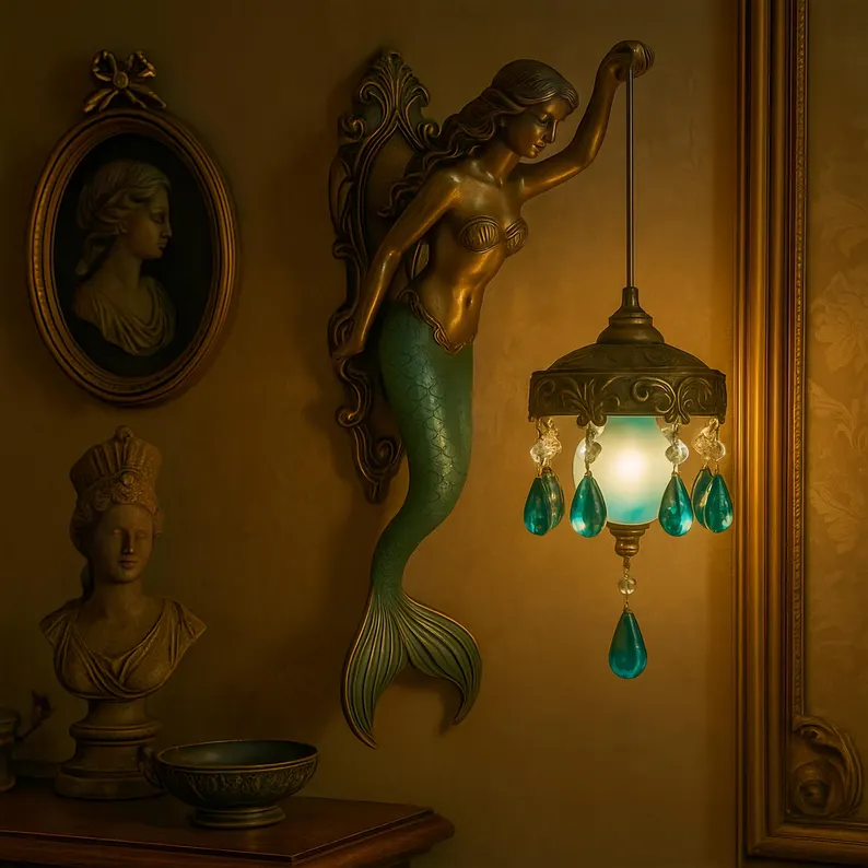 Vintage Mermaid Sconce