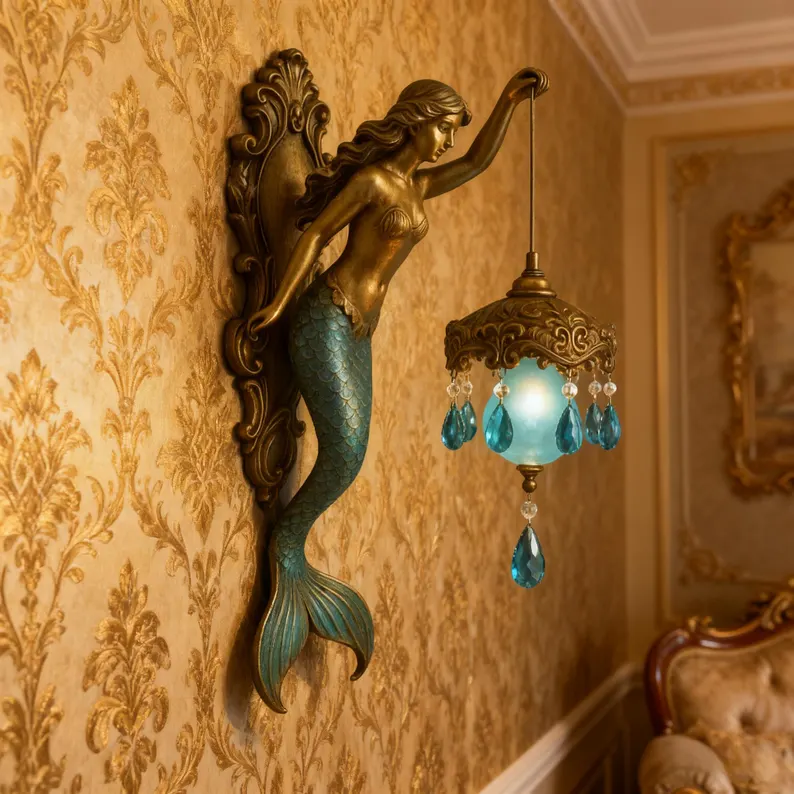 Vintage Mermaid Sconce