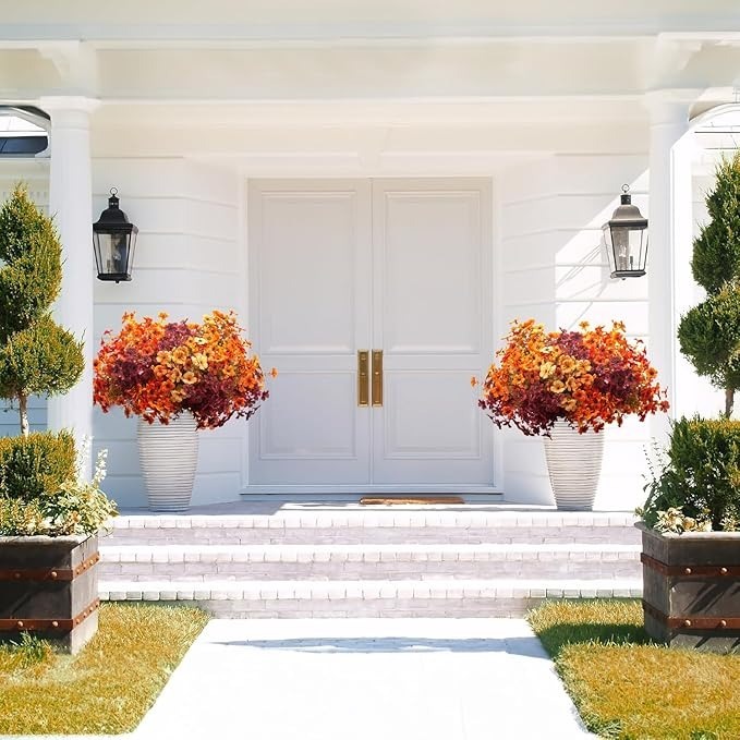 🔥LAST DAY 50% OFF🔥 Artificial Fall Flowers Outdoor ，UV Resistant