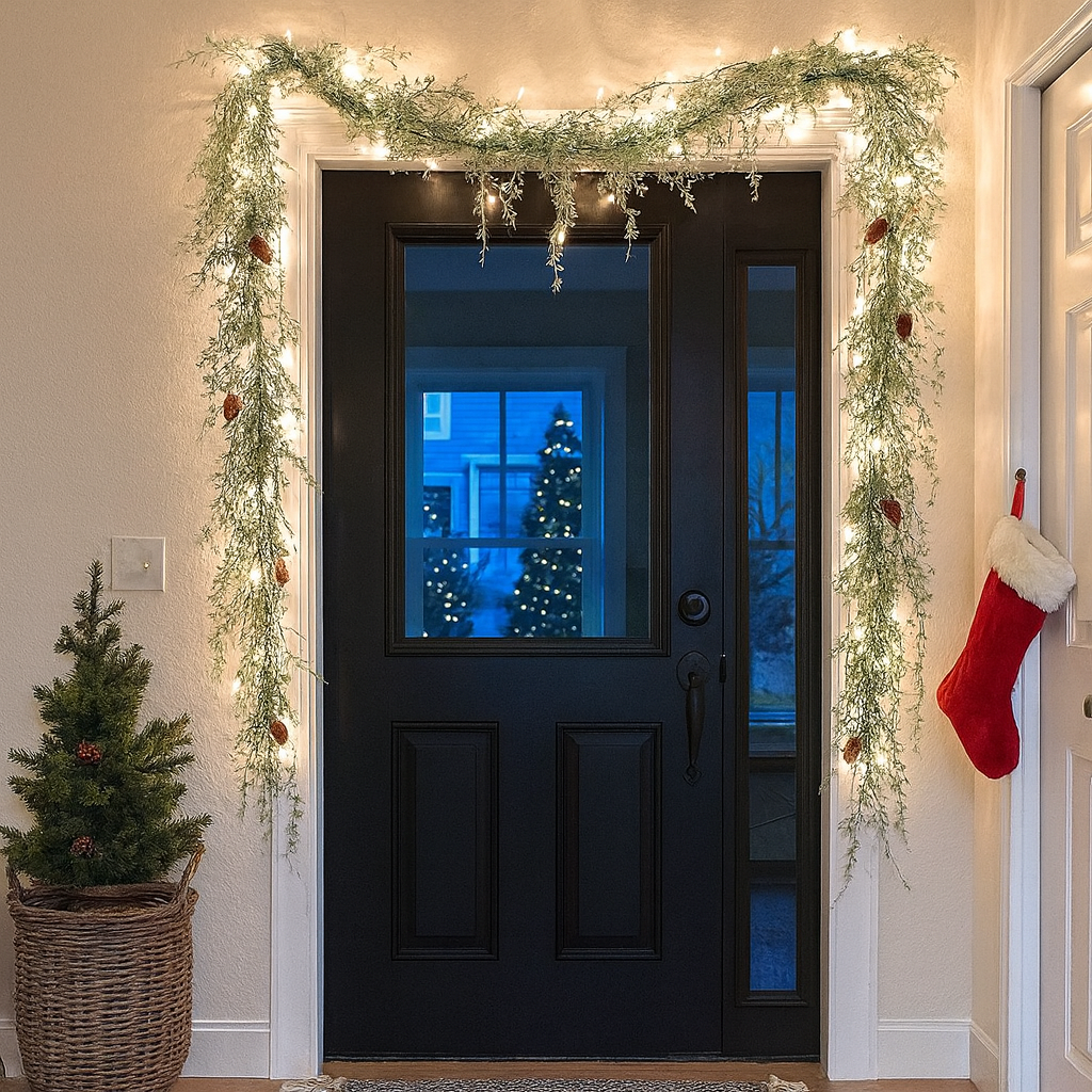 🎄2025 Christmas On Sale🌿Artificial Dangling Vines Glow Garlands