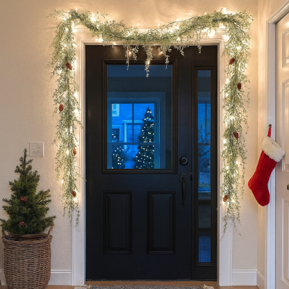 🎄2025 Christmas On Sale🌿Artificial Dangling Vines Glow Garlands