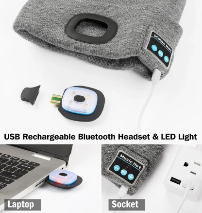 🔥LAST DAY 50% OFF🔥Bluetooth Beanie with Light Function (Unisex)