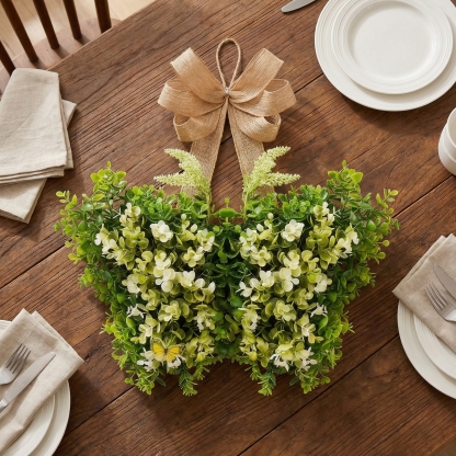 Spring Artificial Flower Butterfly Door Hanging Wreath