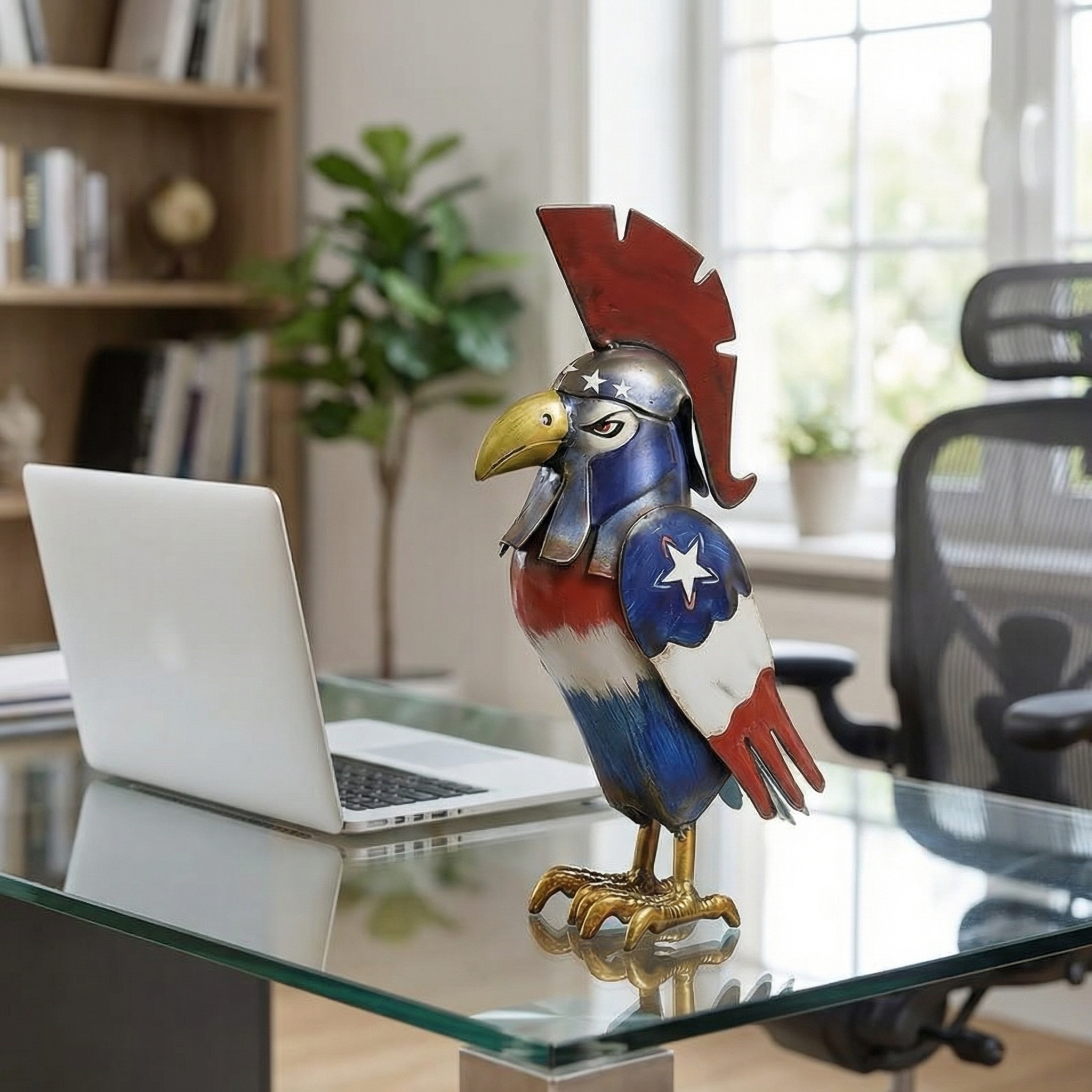 Patriotic Metal Eagle Figurine