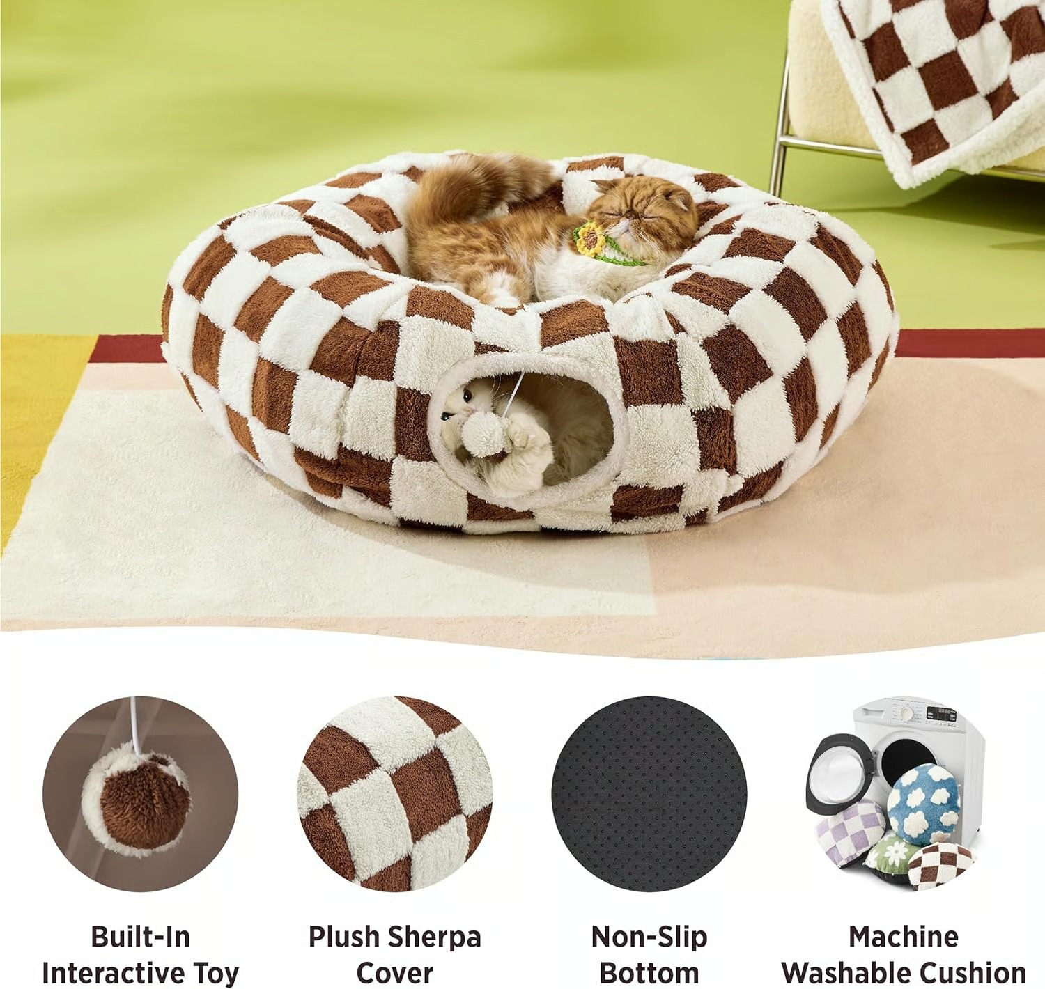 🎄2025 Christmas On Sale🐈Lesure Cat Tunnel Bed for Indoor Cats