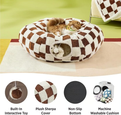 🎄2025 Christmas On Sale🐈Lesure Cat Tunnel Bed for Indoor Cats