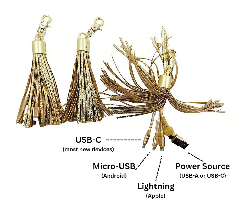 Universal Charging Tassels for Apple & Andriod