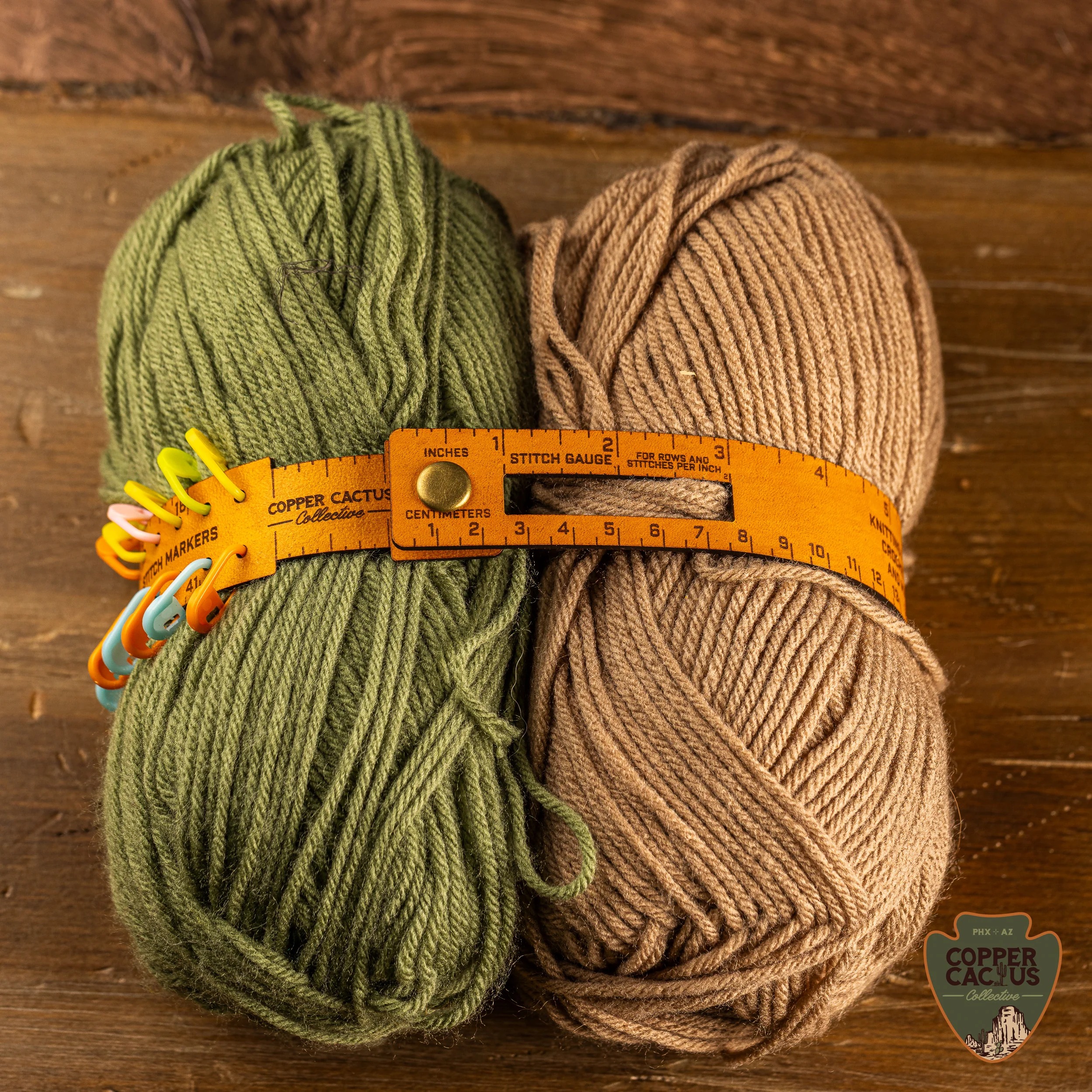 The Stitch Wrap ,7-in-1 Leather Measuring Tool