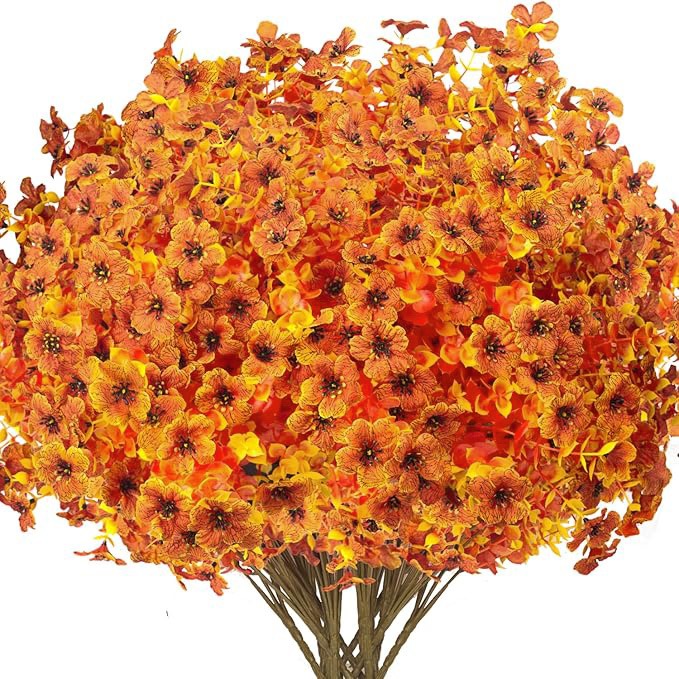 🔥LAST DAY 50% OFF🔥 Artificial Fall Flowers Outdoor ，UV Resistant
