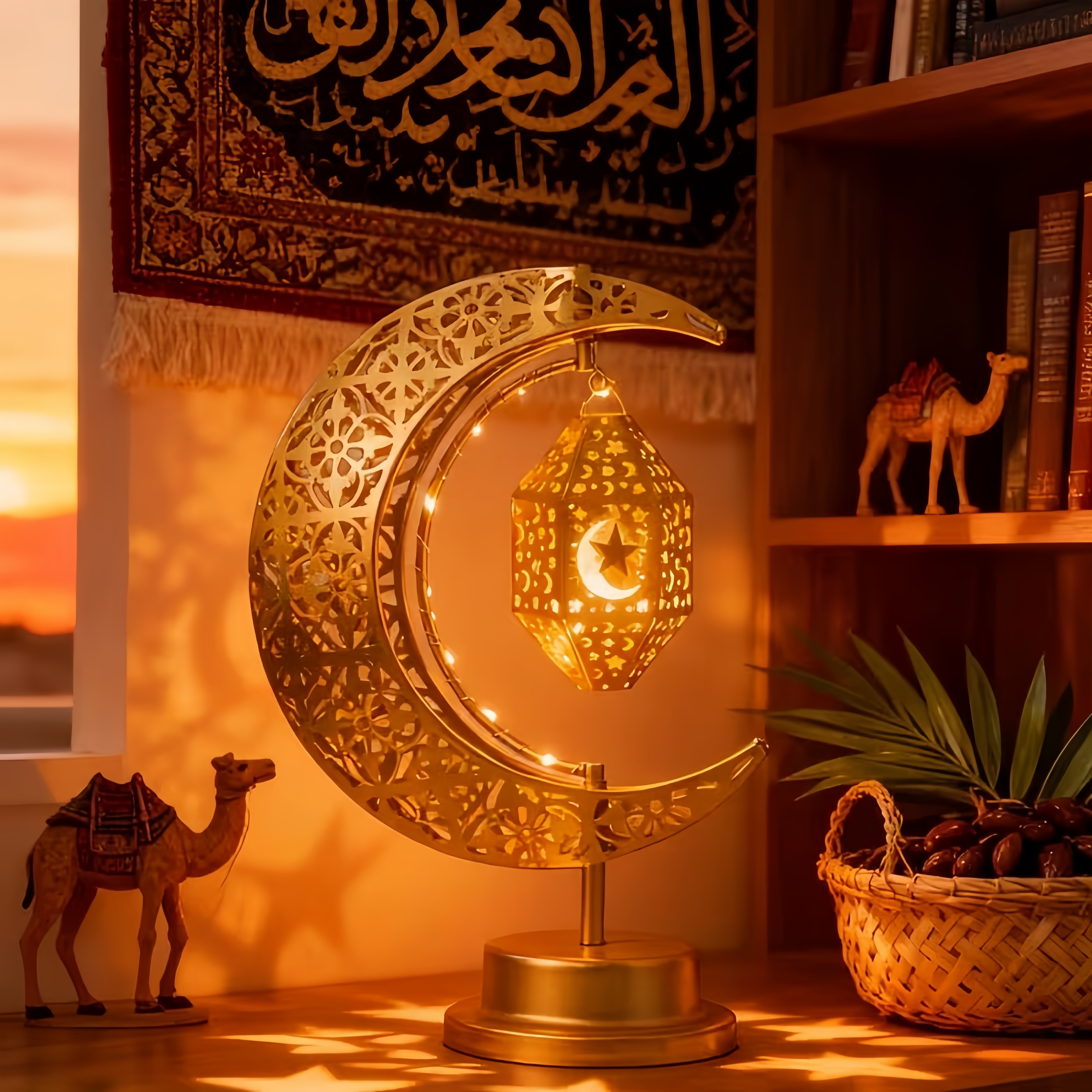  Ramadan Crescent Moon Lamp – A Soft Light for Meaningful Moments