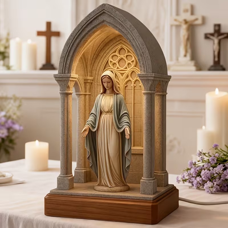 Handmade Catholic Devotional Night Light