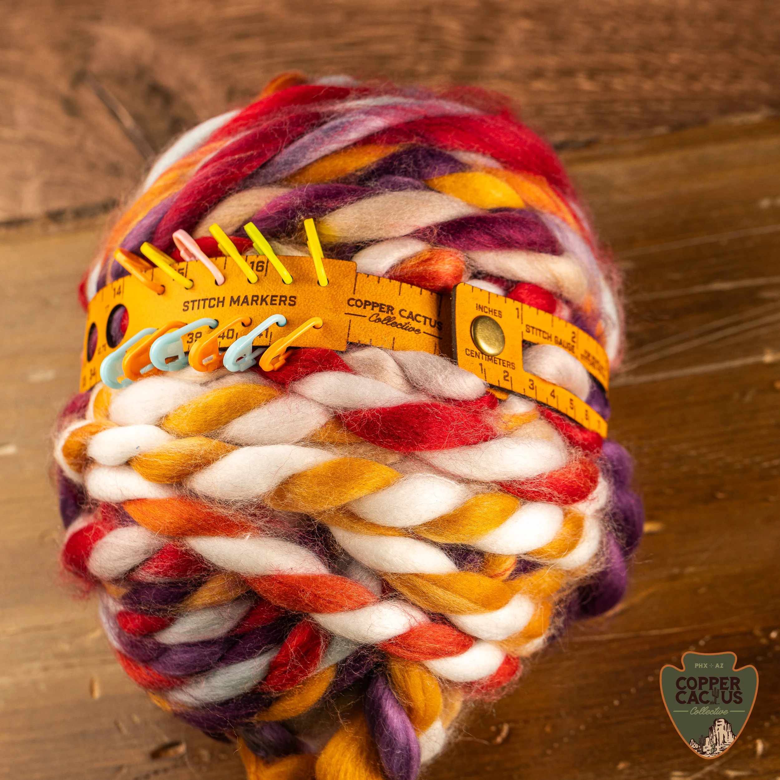 The Stitch Wrap ,7-in-1 Leather Measuring Tool