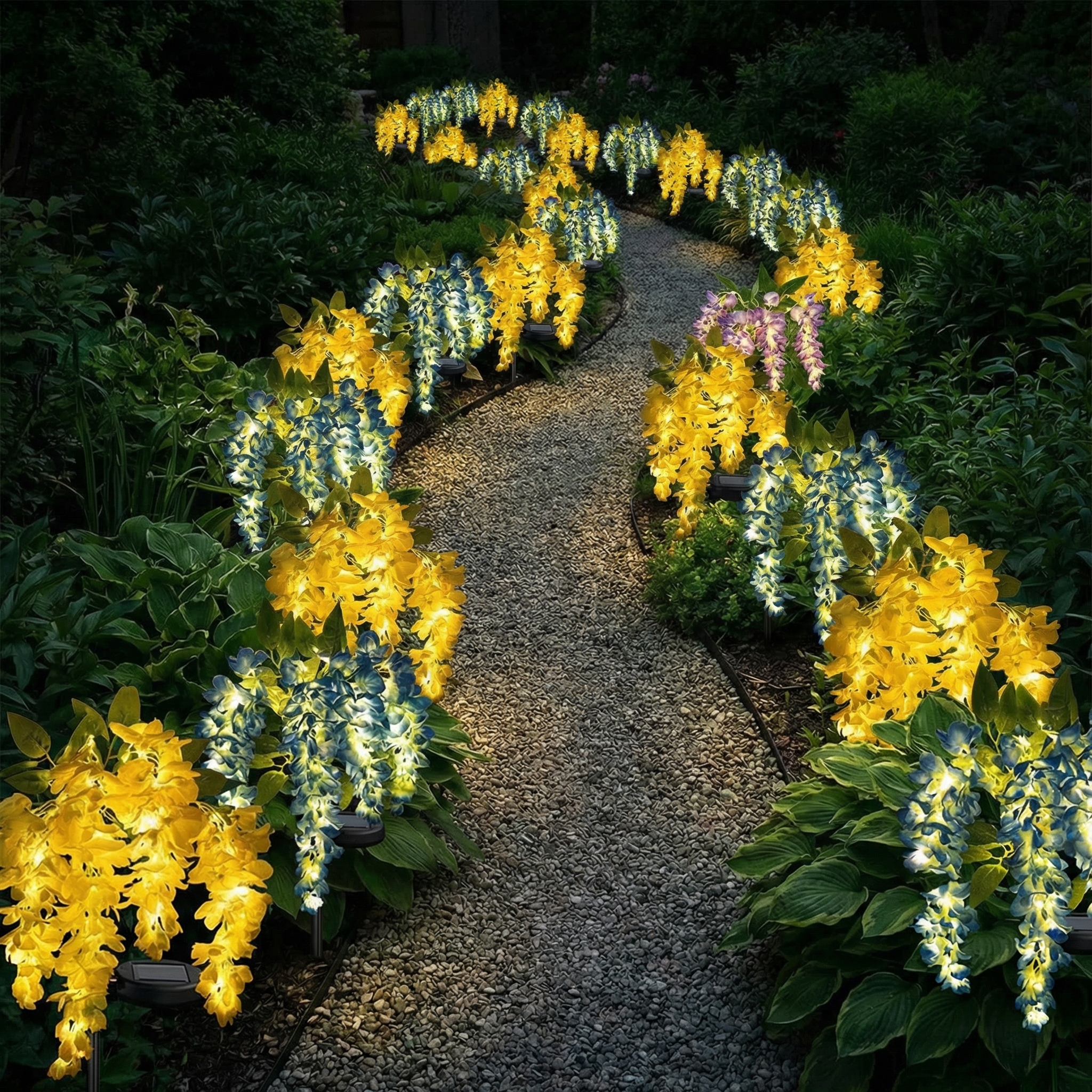 Solar LED Outdoor Wisteria Lighting