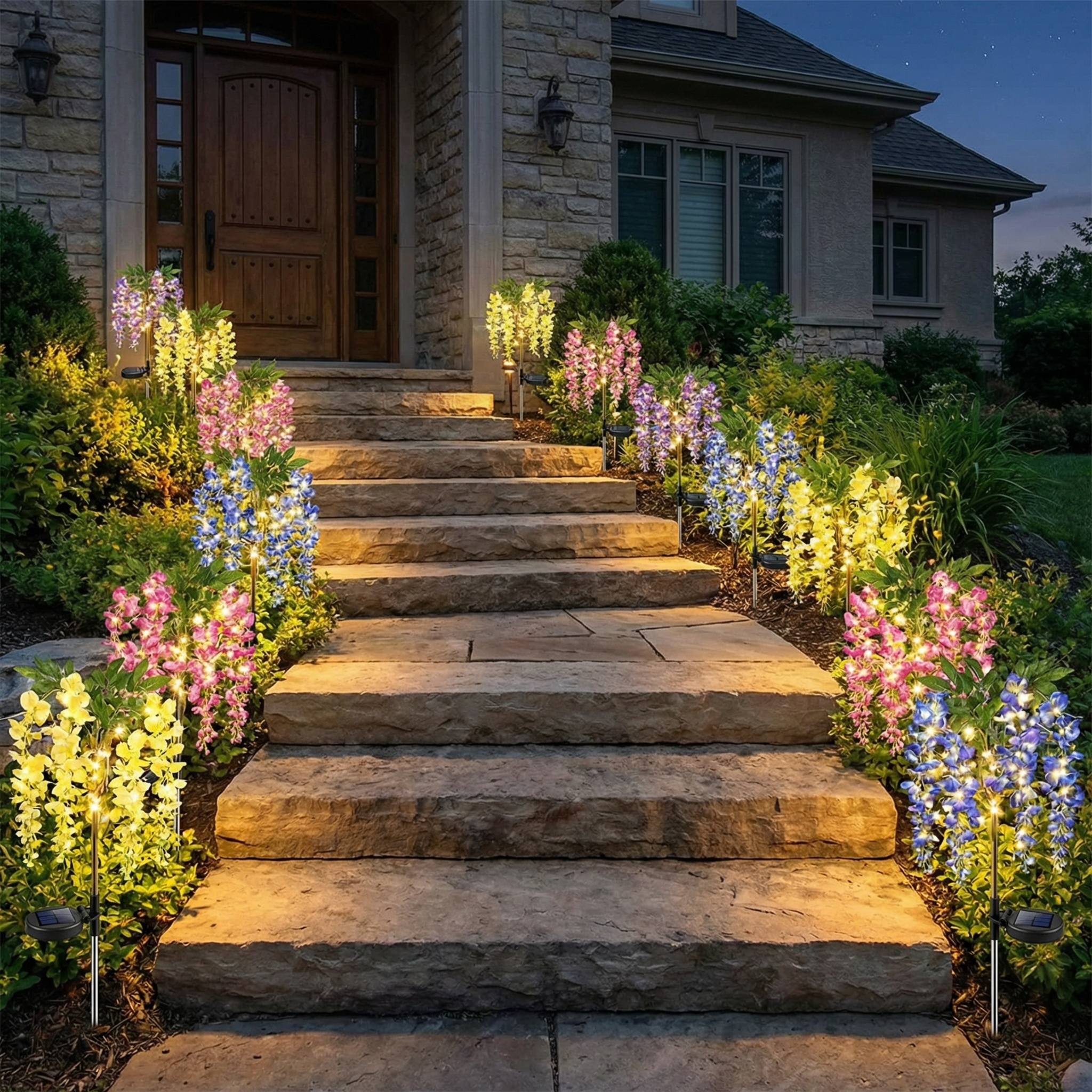 Solar LED Outdoor Wisteria Lighting