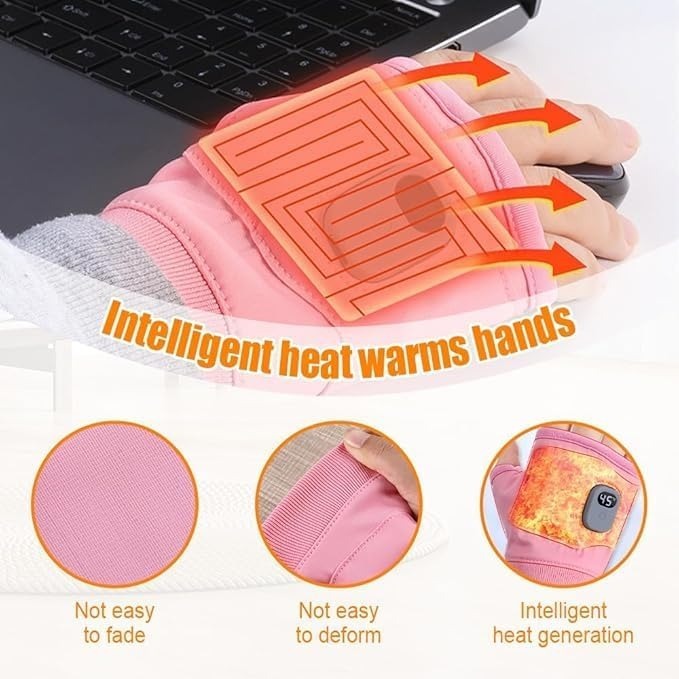 🎄2025 Christmas On SaleSmart Thermostatic Electric Heated Fingerless Gloves