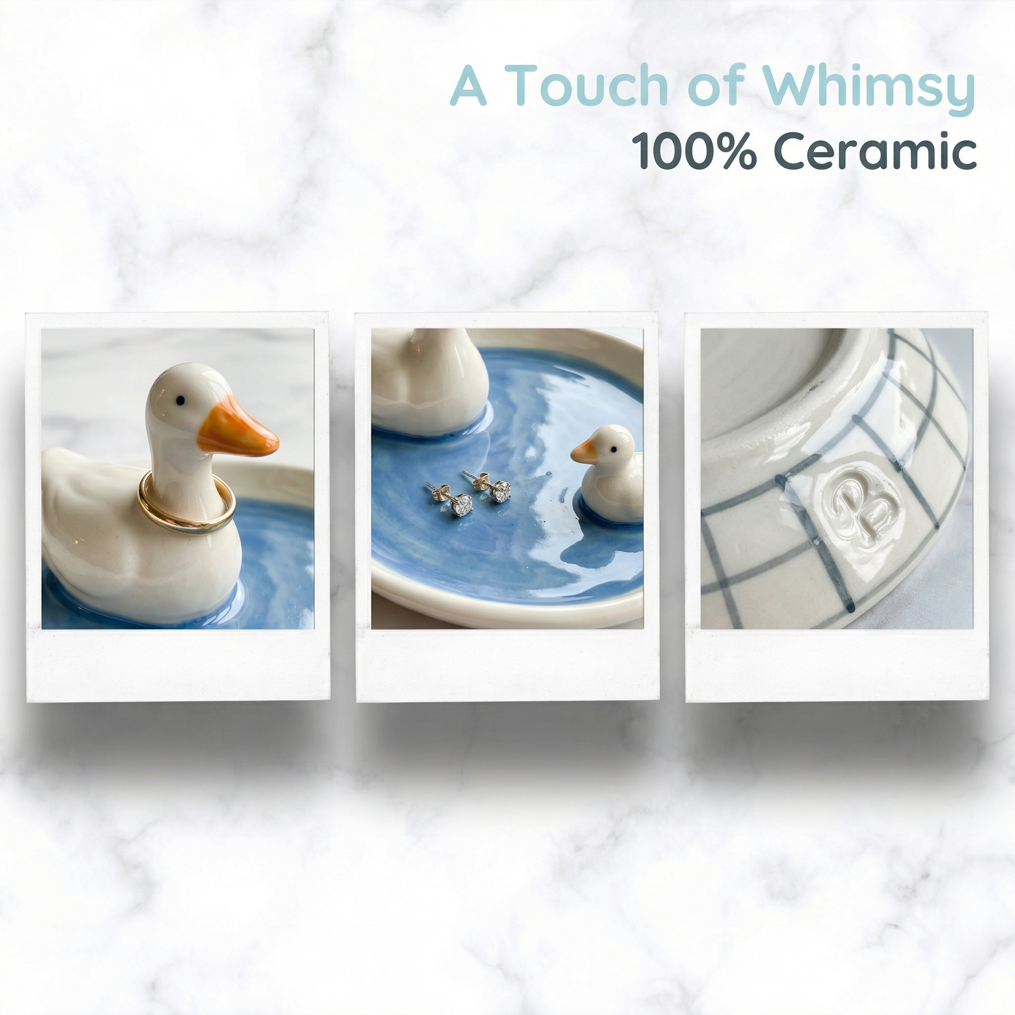 Duck Pond Ceramic Ring Dish