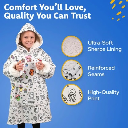 Cozy Color Your Own Hoddlie Blanket