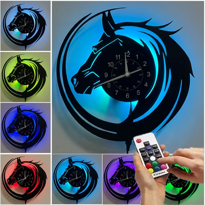 Wildlife Horse Wall Clock