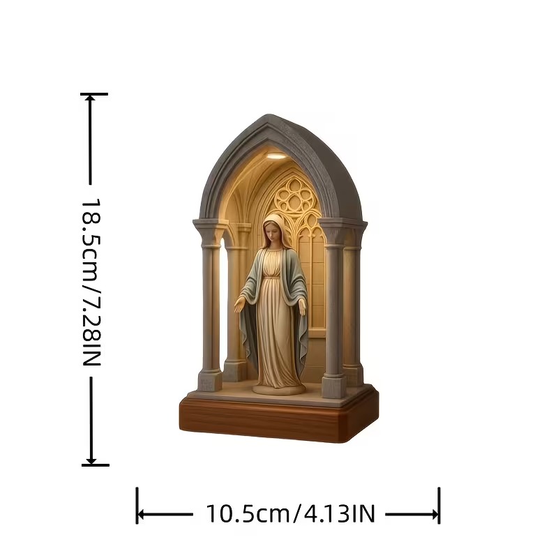 Handmade Catholic Devotional Night Light