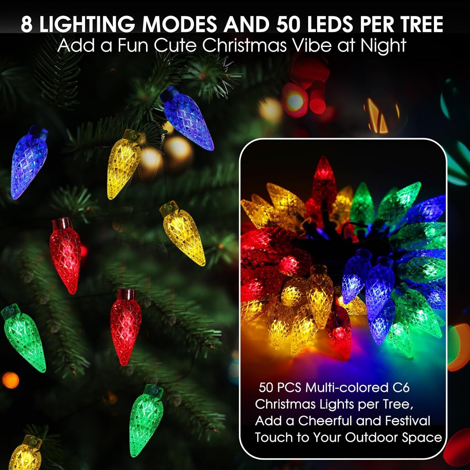 Solar Christmas Tree Outdoor Christmas Decorations