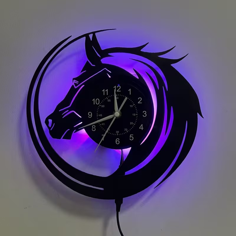 Wildlife Horse Wall Clock