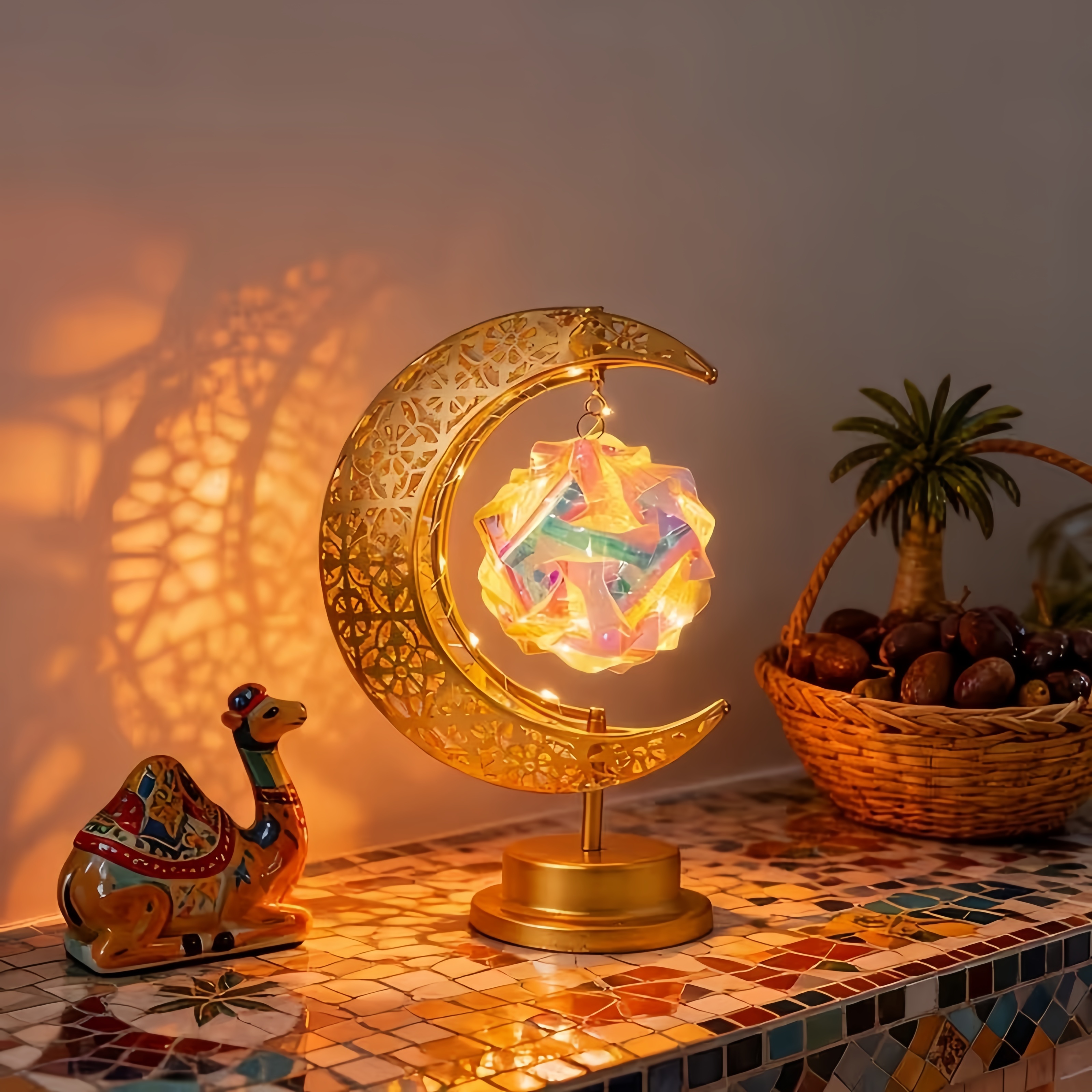  Ramadan Crescent Moon Lamp – A Soft Light for Meaningful Moments