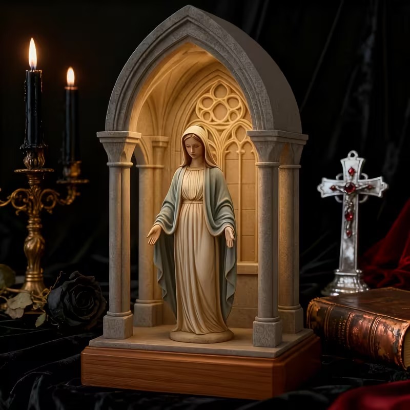 Handmade Catholic Devotional Night Light