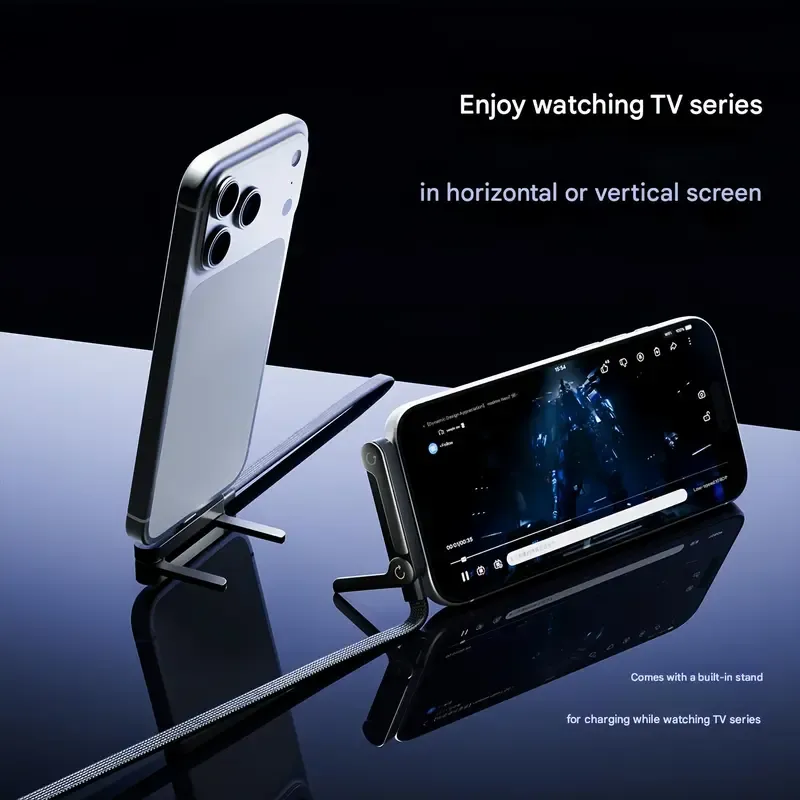 2-in-1 Invisible Stand Charging Cable ,240W Fast Charging Cord