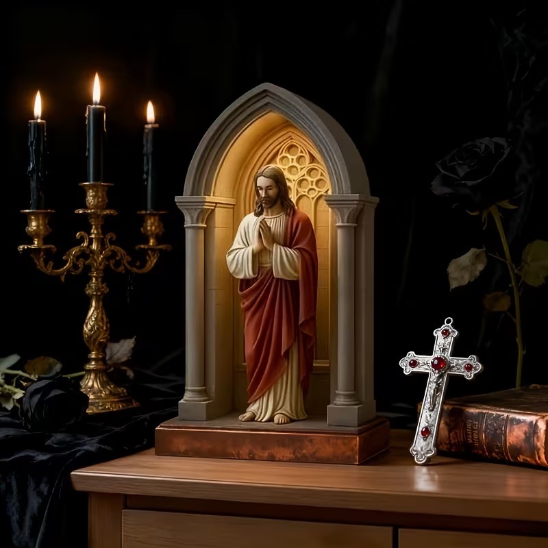 Handmade Catholic Devotional Night Light