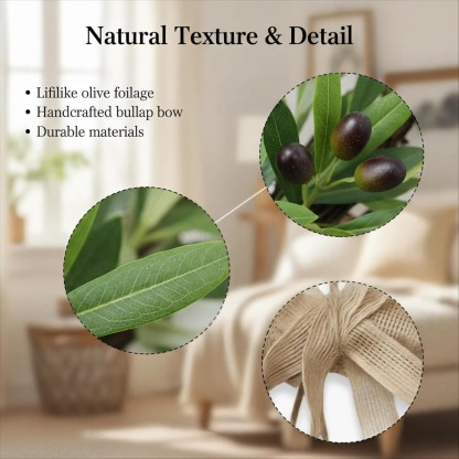 22" Heart Shaped Artificial Olive Leaf & Fruit Wreath