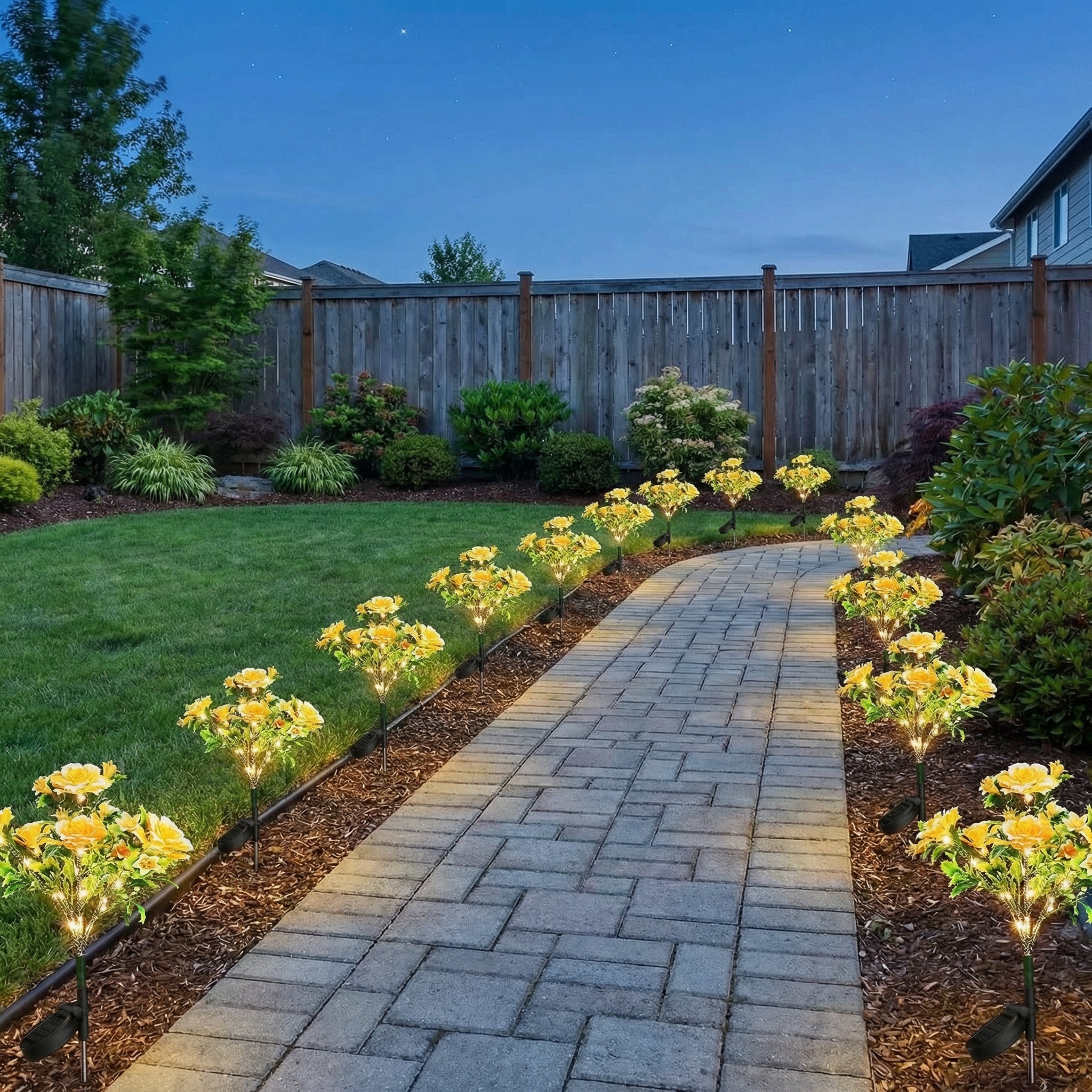 Carnation Flowers Garden Solar StakeLight